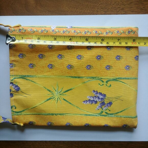 4/$20 Handmade little yellow purple lavender flower fabric bag - Picture 10 of 12